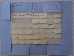 post-it calendar Picture